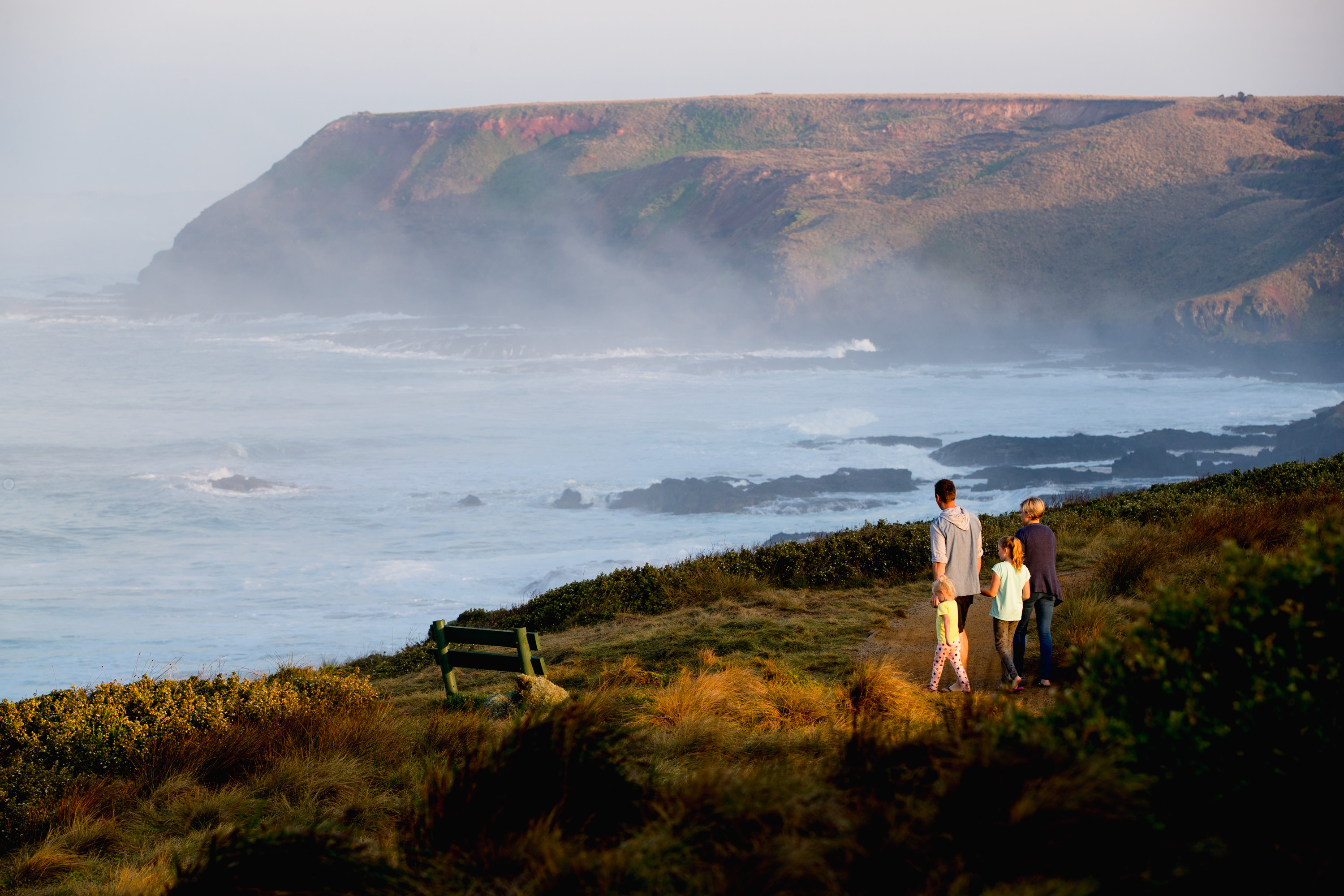 Family Pyramid Rock Walk Phillip Island