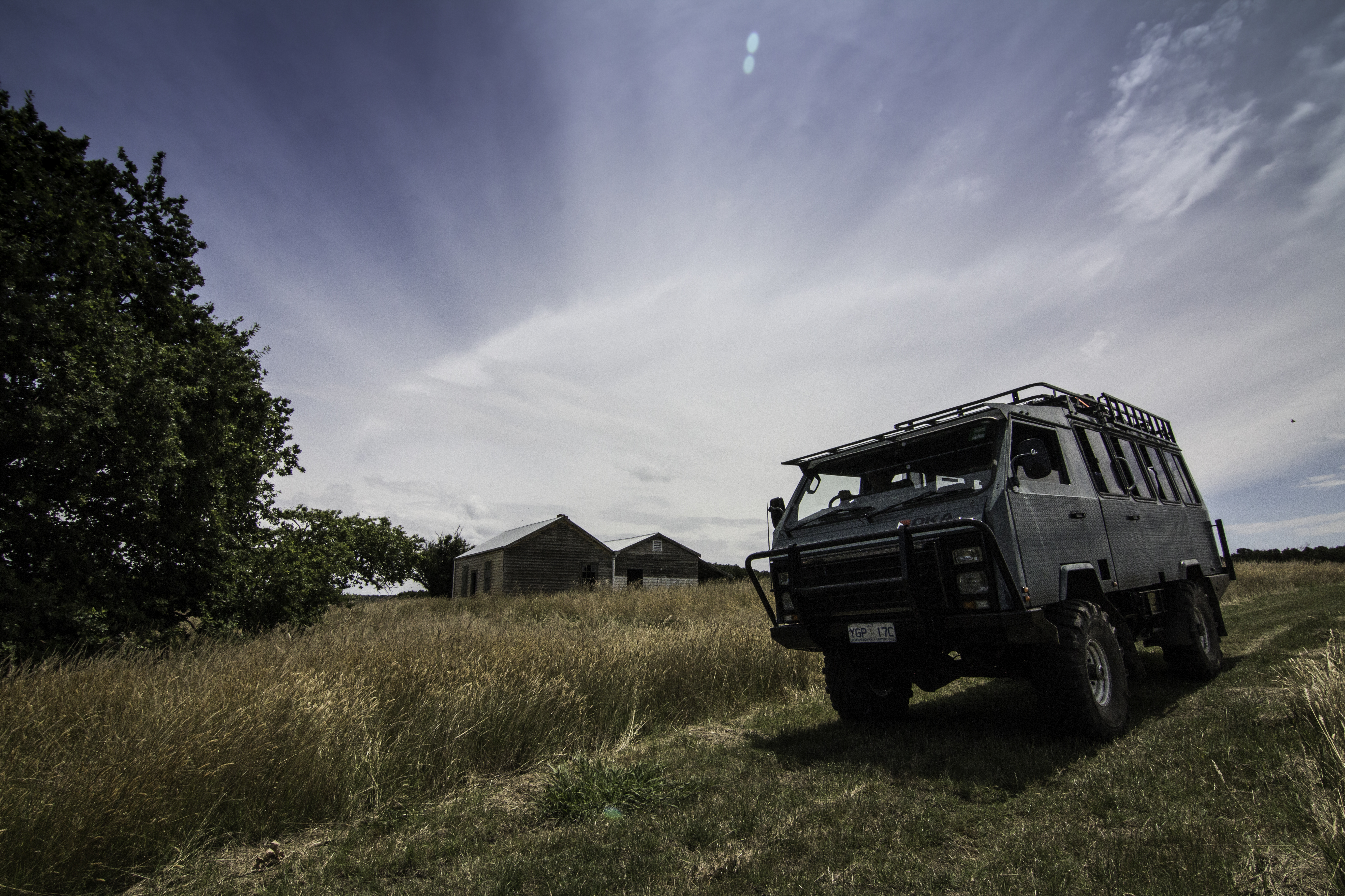 Naturaliste tours vehicle and historic home French Island Australian wildlife encounters