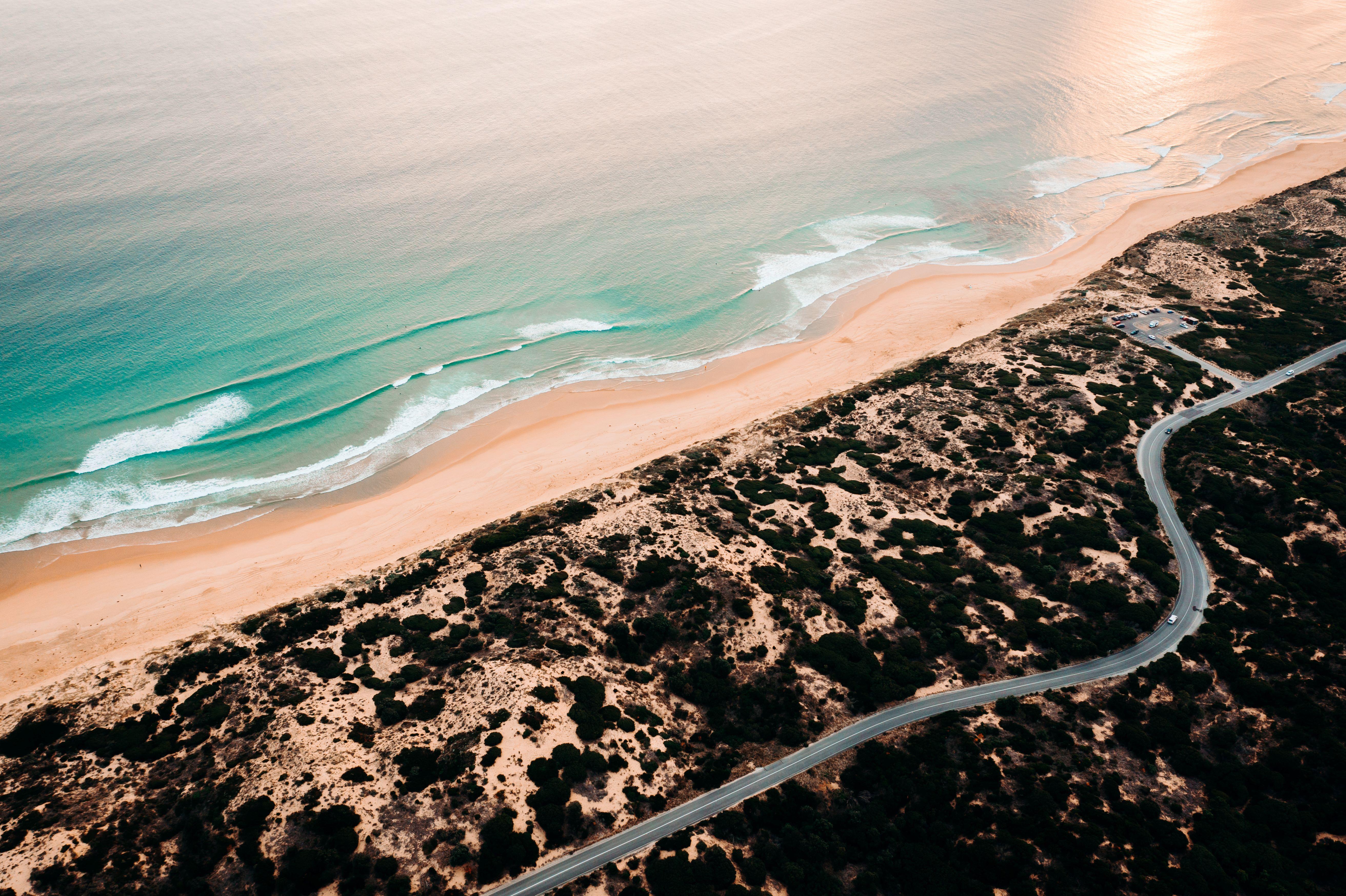 Phillip Island drone shot beach