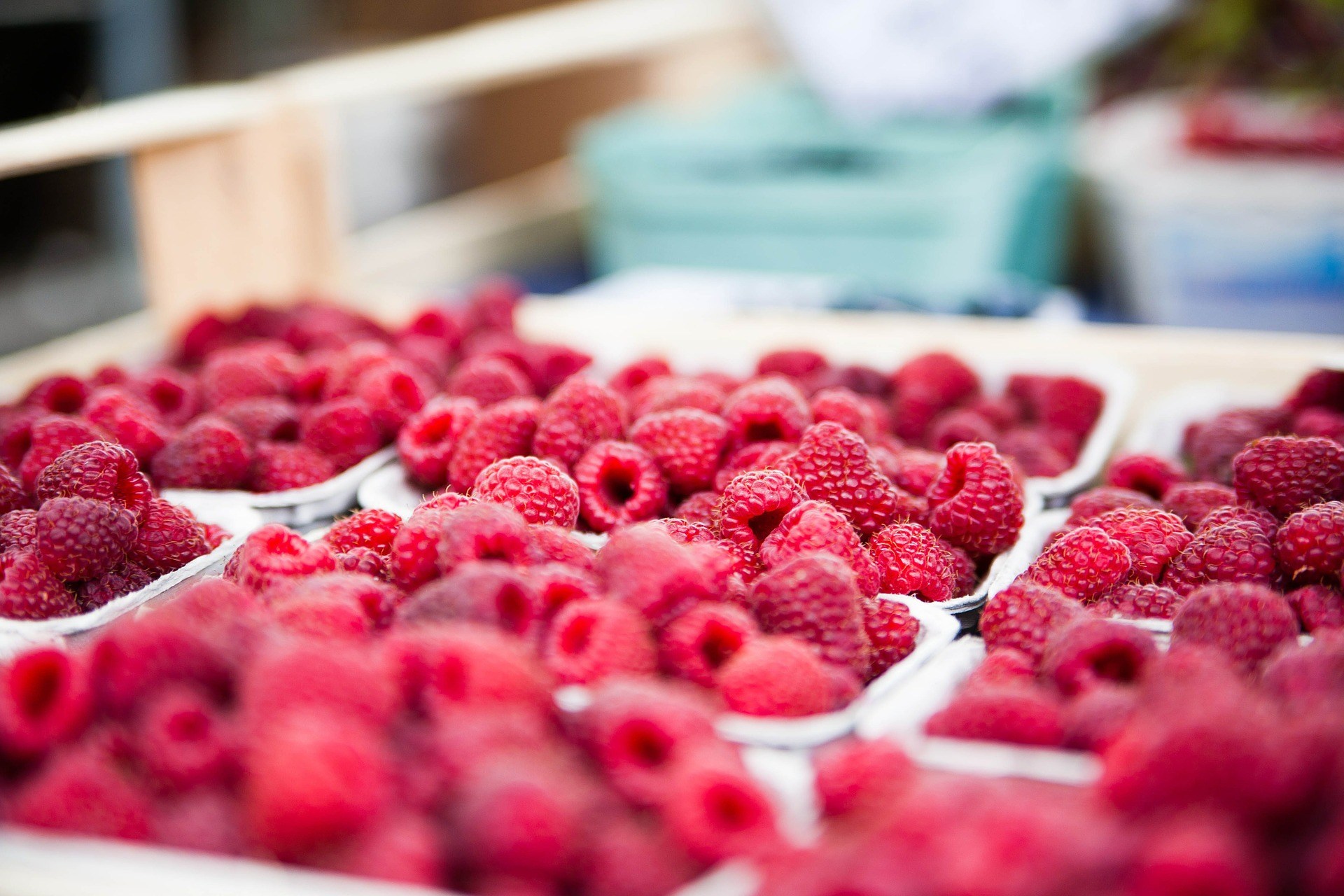 Raspberries general market photo