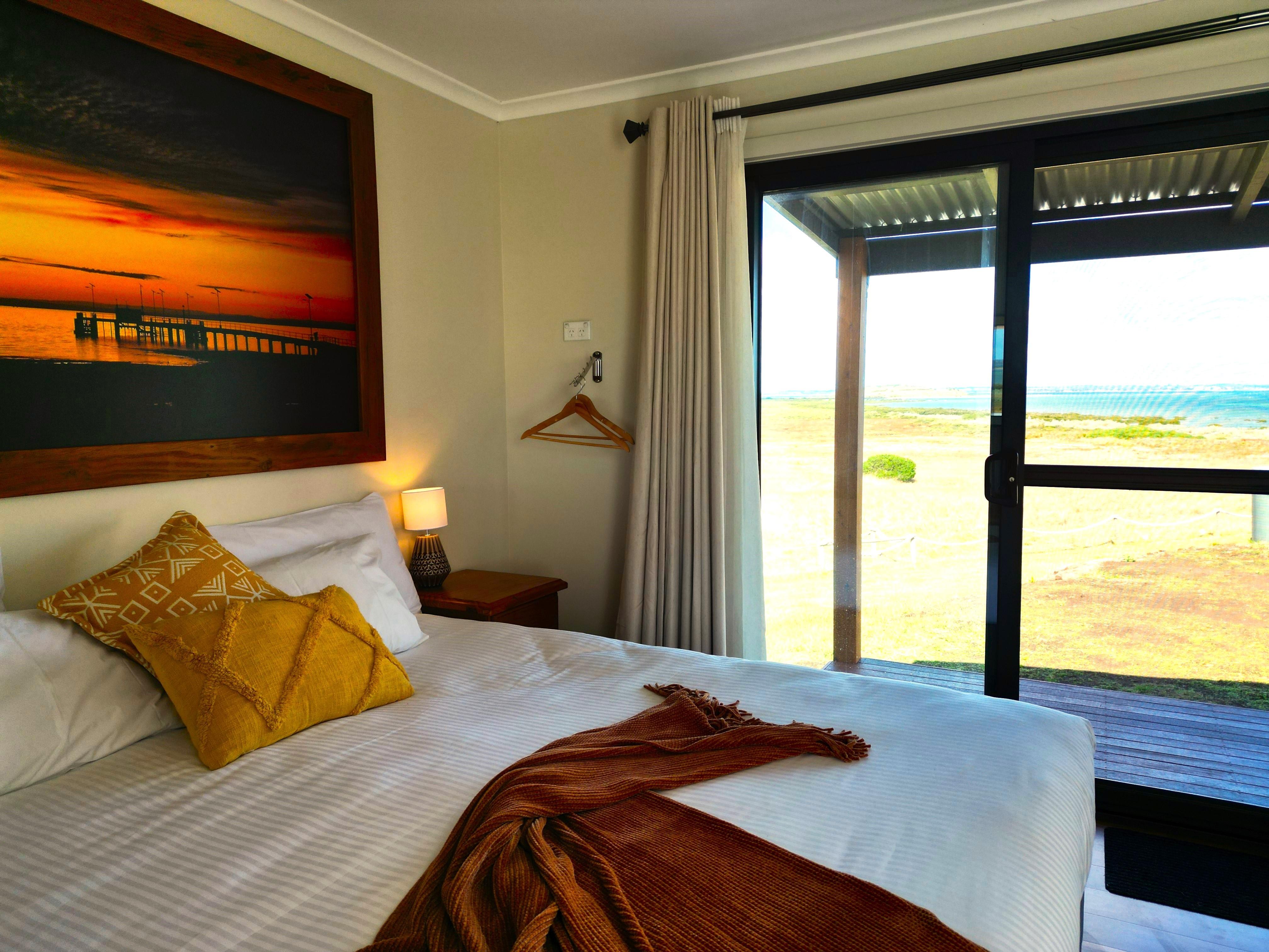 Cabin kingbed inside