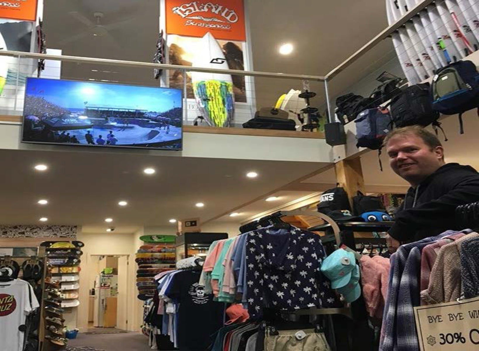 Island surfboards apparel surf wear board hire Cowes Phillip Island