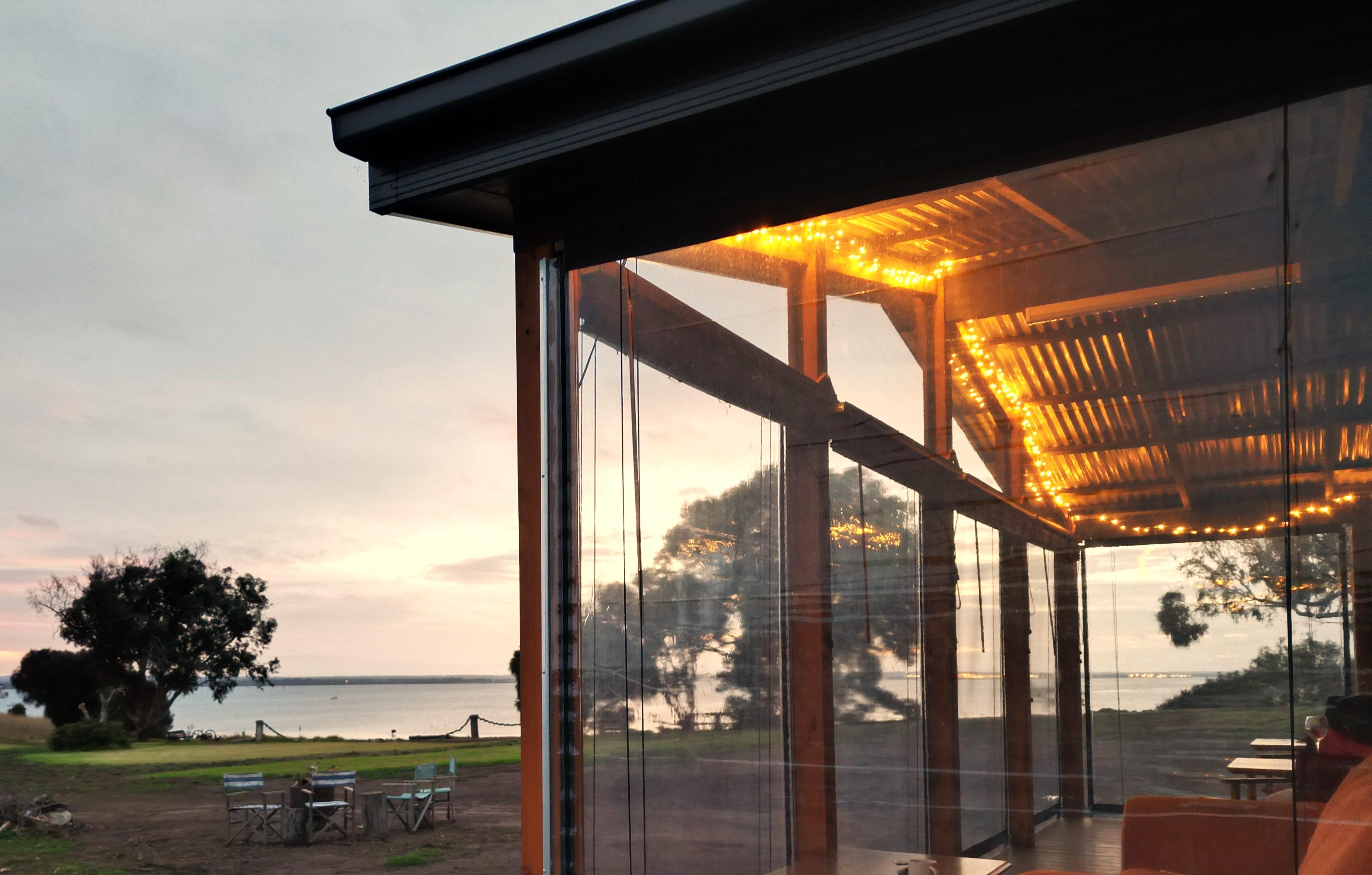 View to north from dining deck