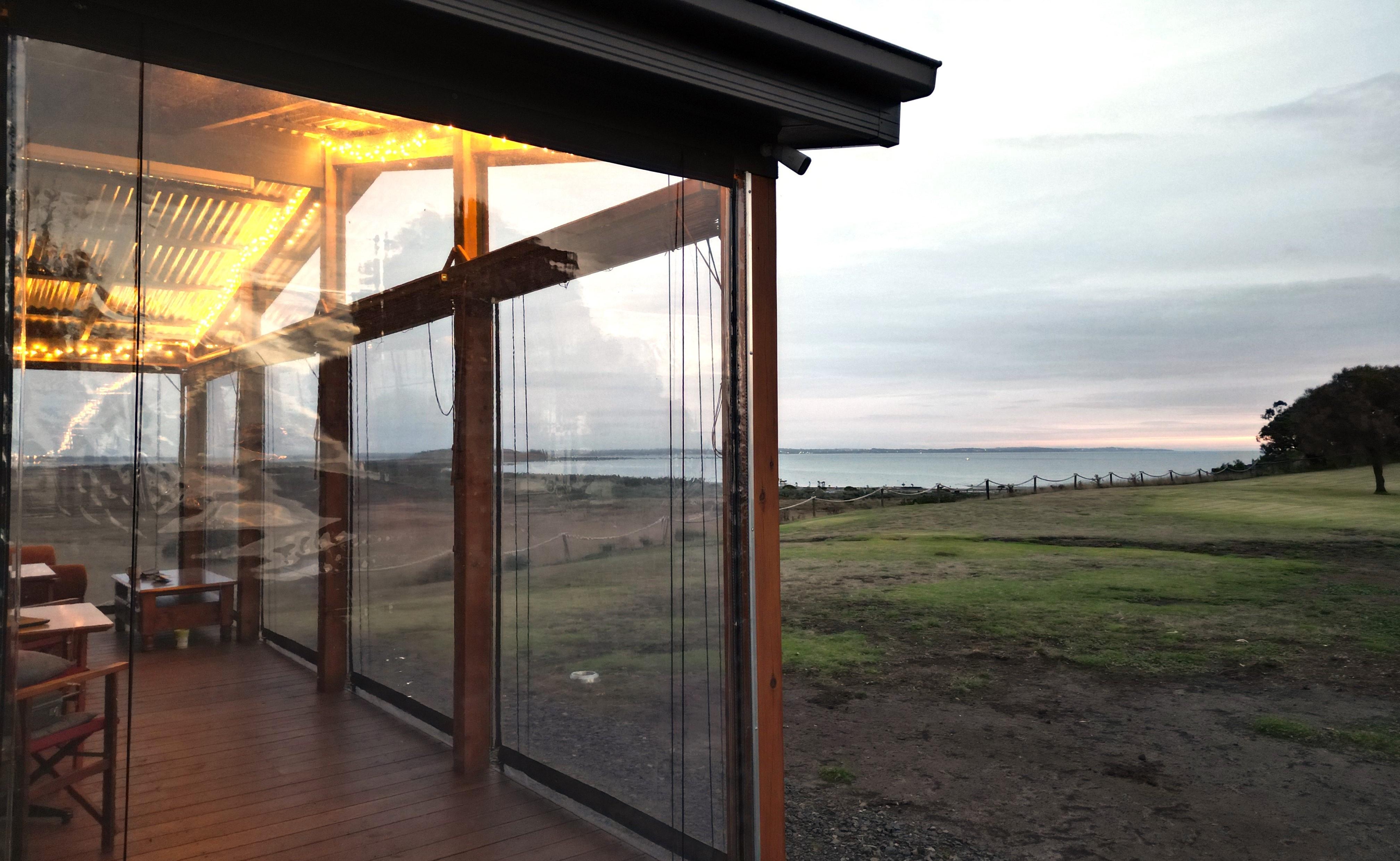View to south from dining deck